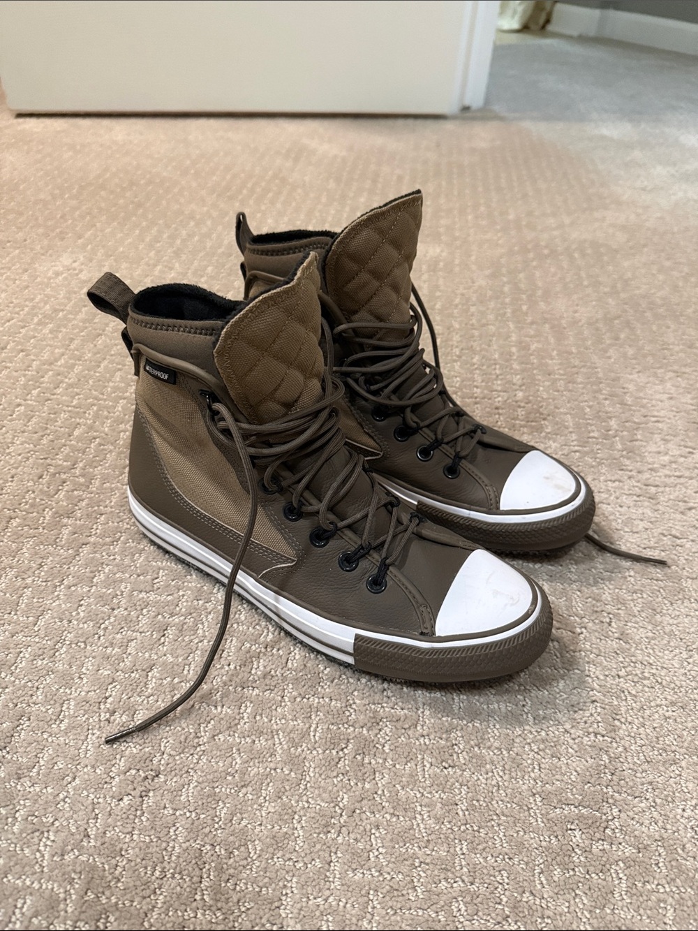 Converse Men's High-Top Leather Waterproof Sneakers